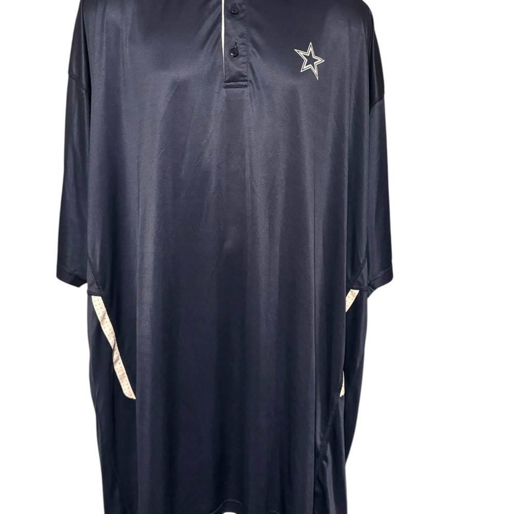 Dallas Cowboys Authentic Men’s Short Sleeve Polo Shirt Navy 4XLT
